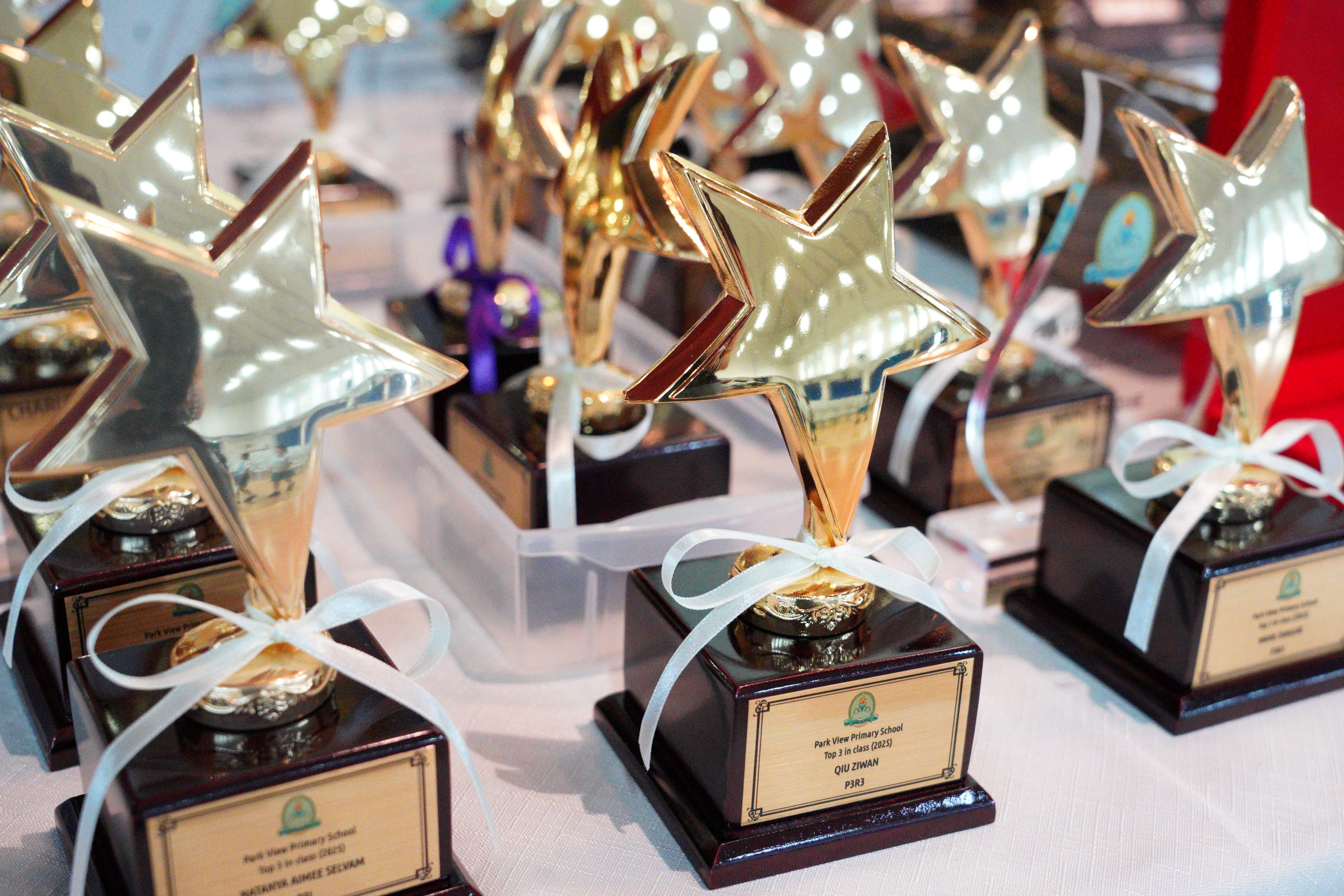 trophies during speech day